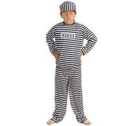 déguisement de prisonnier enfant - 10/12 ans - noir - guirca 78403 Noir G