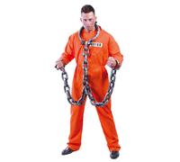 Déguisement De Prisonnier Halloween Pour Homme (Taille M) Multicolore