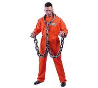 Déguisement de prisonnier USA - Polyester - Modèle Prisonnier - Taille unique - Homme