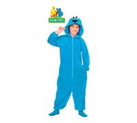Mom Cookie Monster Pajamas Junior Costume Bleu 10-12 Years Enfants