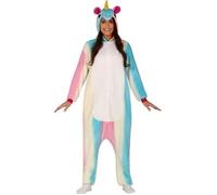 Déguisement de pyjama licorne multicolore pour adultes L