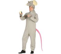 Déguisement De Rat Gris Pour Homme (Taille L) Multicolore