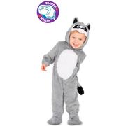 Mom Raccoon Baby Costume Gris 12-24 Months