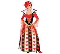 Déguisement de reine de coeur femme Rouge G