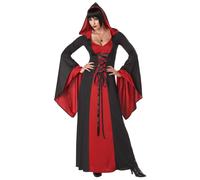 Déguisement De Robe À Capuche Rouge Gothique Deluxe Pour Adulte