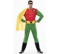 Déguisement de Robin Intrépide pour adulte pour triompher au carnaval et les soirées à thème. Grâce à ce costume de super-héros, M/L