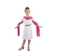 Déguisement De Romain Blanche Et Rose Pour Fille (Taille 10-12a) Multicolore