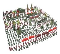Déguisement de soldat jouet pour homme - Figurine d'action interactive de soldat - Figurines et accessoires décoratifs de soldats - Lot de 100 figurines d'action d'armes de soldat