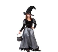 Déguisement De Sorcière Élégante Pour Une Fille (Taille 5-6a)