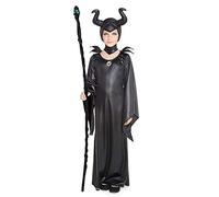 Déguisement de sorcière maléfique pour fille (taille enfant de 3 à 12 ans) Taille 10-12 ans Costume Cosplay Fée Sorcière Fantaisie pour fêtes, carnaval, Halloween, anniversaire