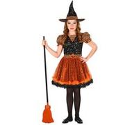 Déguisement De Sorcière - Orange - Enfant - 5/7 ans (110 à 122 cm) WIDMANN Orange G