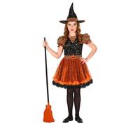 Déguisement De Sorcière - Orange - Enfant - 8/10 ans (128 à 140 cm)