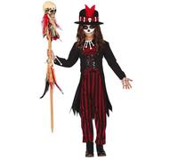 Déguisement de sorcière vaudou pour fille - Sorcellerie - Blanc - Polyester - Costume Halloween 10-12 ans