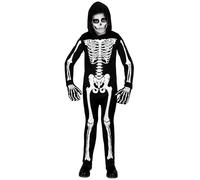 Widmann Skeleton (Hooded Jumpsuit) (104 cm / 2-3 Years) Black