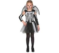 Déguisement de Squelette avec des Ailes pour fille - Disfrazzes - Polyester - Multicolore - Intérieur 7-9 ans