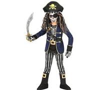 Déguisement de Squelette Capitaine Pirate - Garçon - 8/10 ans (128 à 140 cm) WIDMANN G