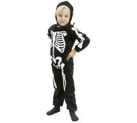 Déguisement de Squelette Enfant - BOLAND - 3-4 ans - Noir et blanc - Halloween