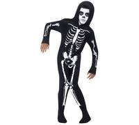 Smiffys Squelette Crâne Effrayant Tout en Un Garçon Enfant Déguisement Halloween