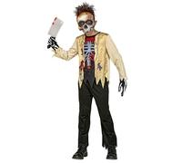 W WIDMANN MILANO Party Fashion - Costume enfant squelette zombie, 3 pièces, horreur, psychopathe, tueur, mort-vivant, Halloween