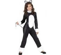 Cool Cat Costume, Female Small Age 4-6 Noir