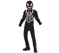 Déguisement de Super-Vilain Noir garçon 7-9 ans