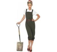 Déguisement de travailleuse de la 2nde Guerre Mondiale - XXL G