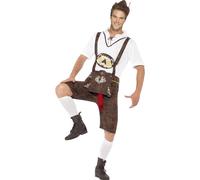 Déguisement De Tyrolien Marron Pour Homme (Taille Xl) Multicolore