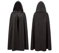 Déguisement de vampire - cape noire avec capuche - déguisement pour Halloween et carnaval - enfants et adultes
