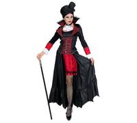 Widmann Vampiress (Dress With Long Coat, Choker With Jabot, Mini Top Hat) (S) Di