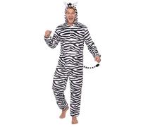 Déguisement de Zèbre Homme - Blanc - Adulte - Carnaval/Fête