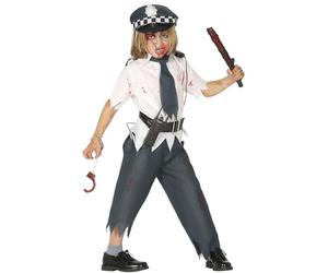 Déguisement de Zombie Policier pour Fille S1-(5/6 Ans)