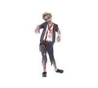 Déguisement D'écolier Zombie Taille 13/15 Ans Multicolore