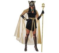 California Costumes 01450 Costume de déesse féline/Bastet pour adulte, solide, noir/doré, L
