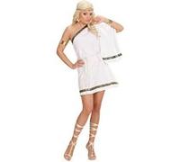 Widmann – Déguisement Femme – Déesse grecque – Robe drapée épaule et ceinture – S Blanc