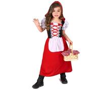 Déguisement - Déguisement chaperon rouge long fille 4-6 ans