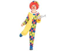 Déguisement - Déguisement clown à carreaux garçon 7-9 ans