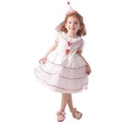Déguisement - Déguisement clown blanc tête de mort fille 3-4 ans