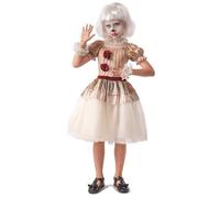 Déguisement - Déguisement clown terrifiant beige fille 4-6 ans
