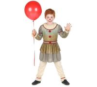 Déguisement - Déguisement clown terrifiant gris garçon 7-9 ans