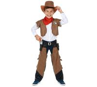 Déguisement - Déguisement cowboy garçon marron 7-9 ans