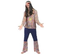 Déguisement - Déguisement hippie motif psychédélique homme 42