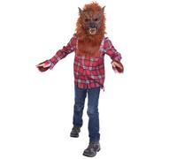 DEGUISE TOI - Déguisement loup garou garçon - Chemise - Masque - M 7-9 ans (120-130 cm) - Multicolore - Déguisements enfants - - Laver à la main - Halloween