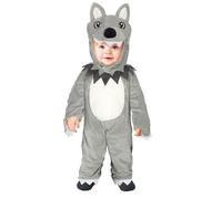 Déguisement - Déguisement louveteau sauvage forêt bébé - Gris - Polyester - 0 à 3 ans 12-18 mois