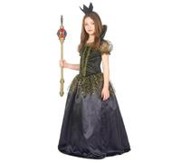 Déguisement - Déguisement méchante reine noire fille 10-12 ans