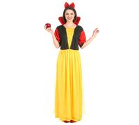 DEGUISE TOI - Déguisement princesse conte de fées femme - Robe - Serre tête - Taille Unique (40) - Jaune - Déguisements adultes - 100% Polyester - A la main - Carnaval