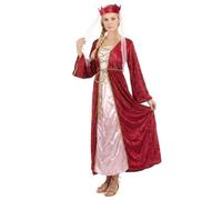 Déguisement - Déguisement rouge reine médiévale femme M