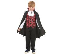 Déguisement - Déguisement vampire rouge garçon 7-9 ans