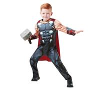 Déguisement Deluxe Thor Avec Marteau Enfant - Taille: 7 À 8 Ans (128 Cm) Multicolore