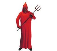 Widmann Déguisement Démon – Cape à capuche avec masque – Adulte Rouge G