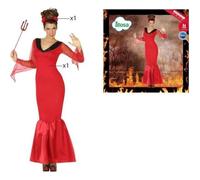Déguisement Démon Rouge - ATOSA - Femme - Adulte - Intérieur - Halloween XS/S
